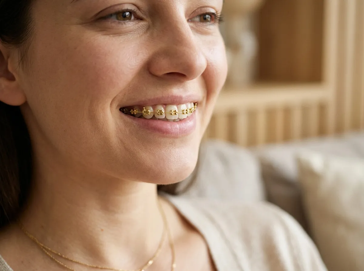 gold braces